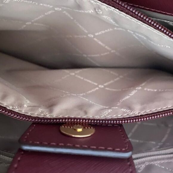 Michael Michael Kors Large East West Susannah Leather tote in Merlot - Picture 8 of 9